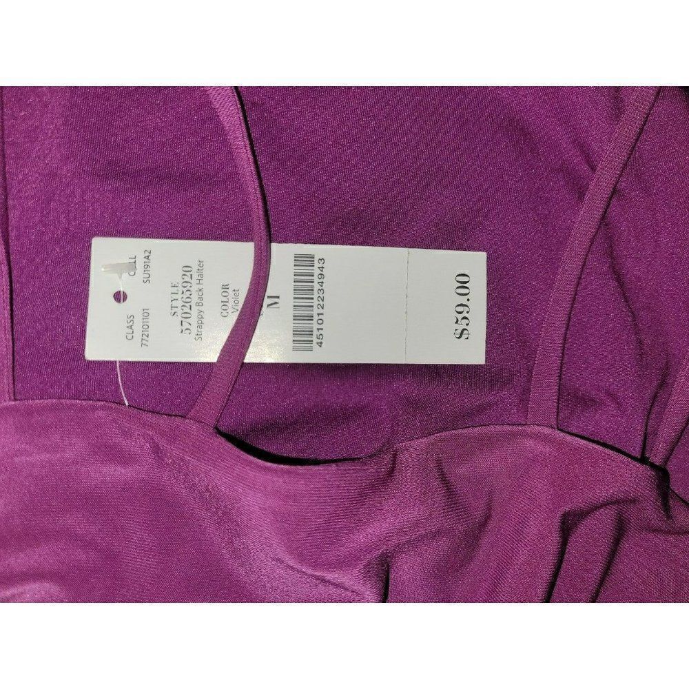 White House Black Market Strappy Back Haulter Women's Size Medium - Picture 3 of 4